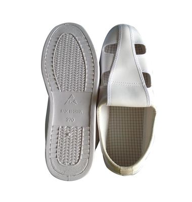 White Color Unisex PVC Four Hole Esd Cleanroom Shoes